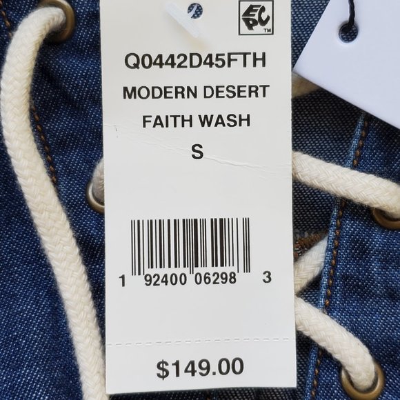 Sanctuary "Modern Desert" Faith Wash Denim Jean Shift Dress With Pockets NWT S - Picture 15 of 15